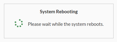 Reboot after trial license activation